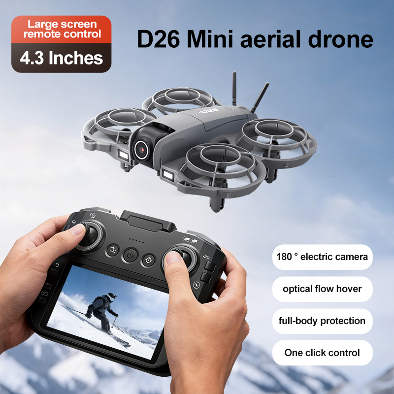 โดรน D26 4K ถ่ายภาพทางอากาศ HD - Drone Camera Lens บทวิจารณ์และราคา
