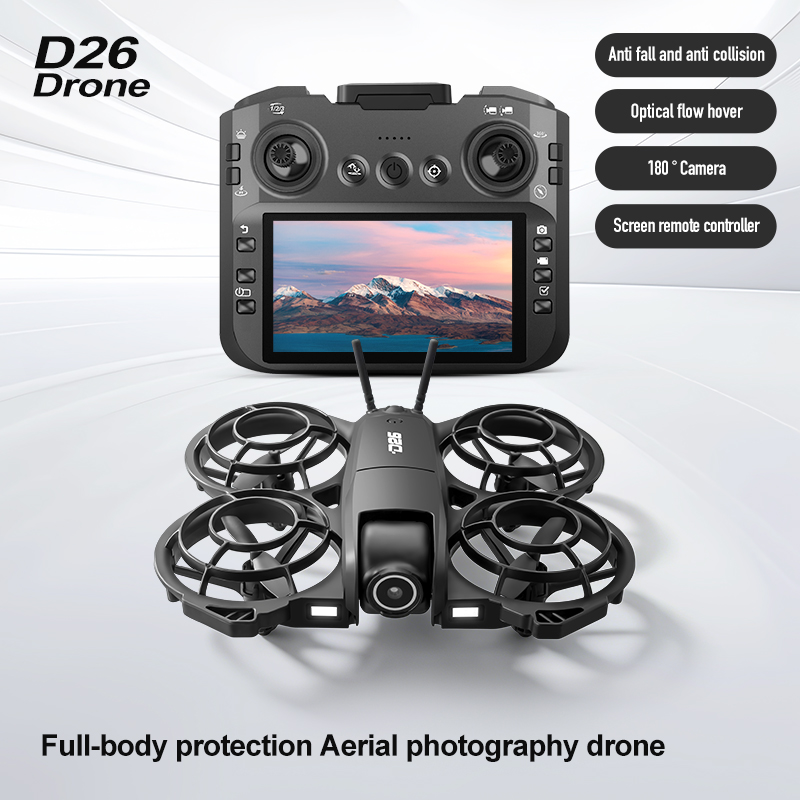 โดรน D26 4K ถ่ายภาพทางอากาศ HD - Drone Camera Lens บทวิจารณ์และราคา