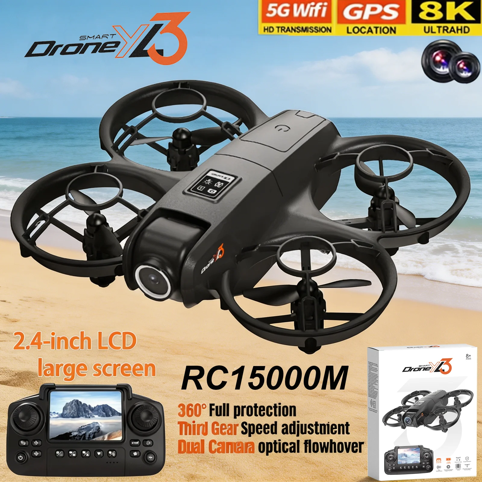 โดรน YL3 RC รุ่นใหม่ 8K 1080P  - Drone Camera Lens บทวิจารณ์และราคา