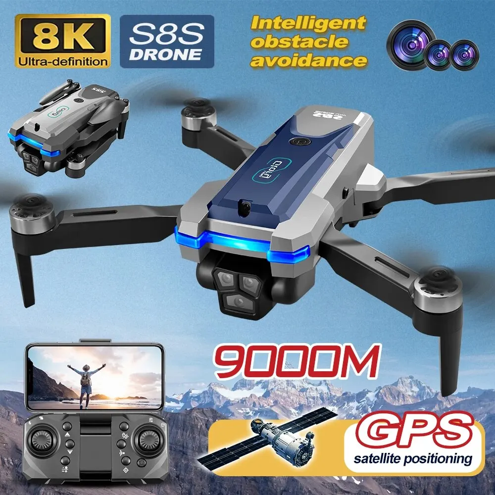 โดรน GPS S8S 5G Wi-Fi 8K HD ลื - Drone Camera Hd บทวิจารณ์และราคา